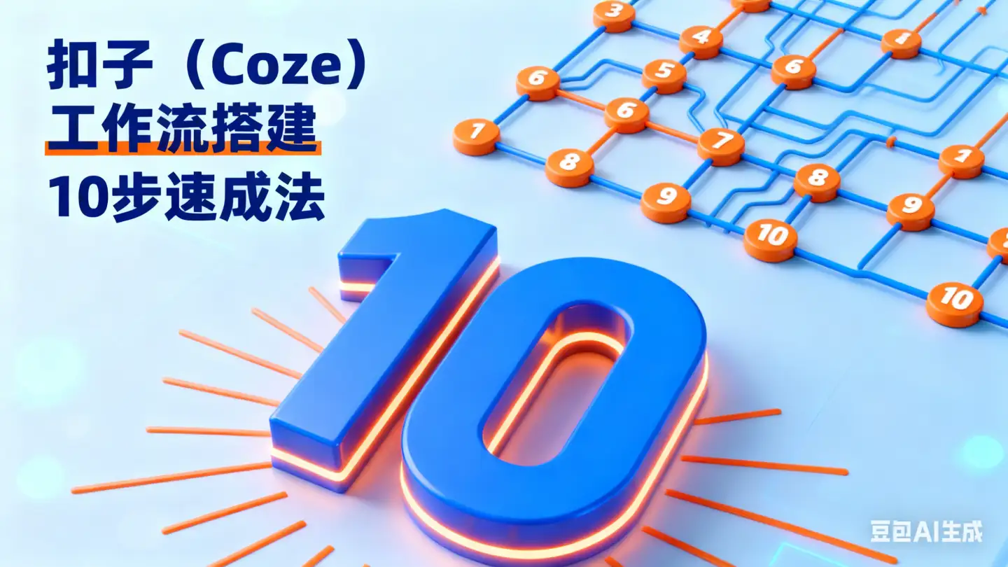 新手必看!扣子(Coze) 工作流搭建 10步速成法【超详细操作截图】